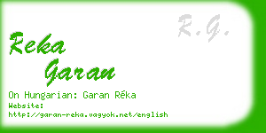 reka garan business card