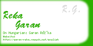 reka garan business card